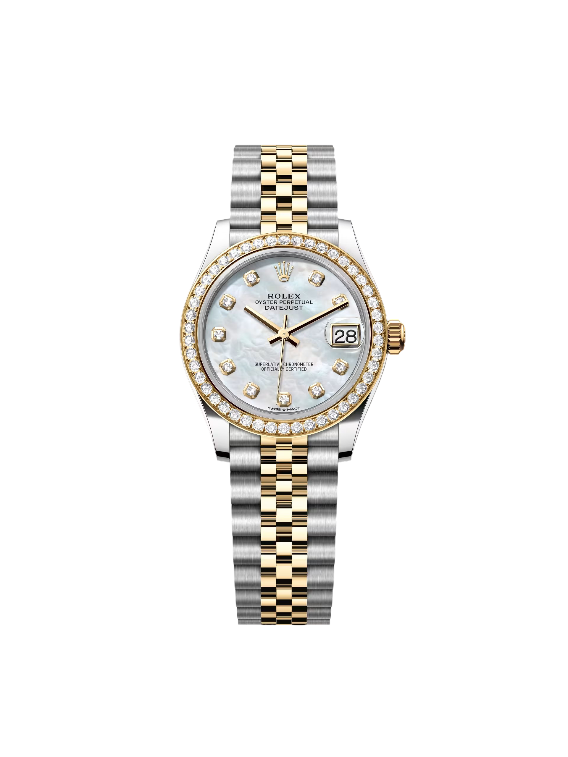 【Super Clone】RLX Datejust m278383-0027/0028 31mm Mother of Pearl Dial Oyster Bracelet