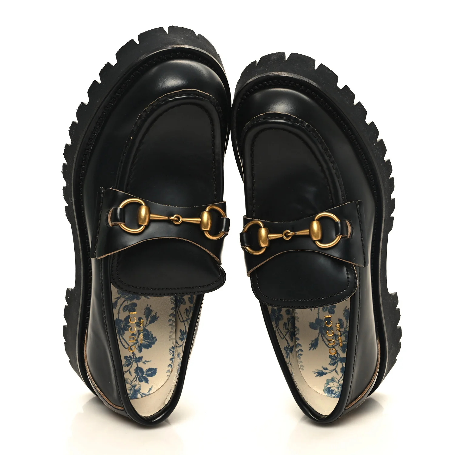 Cordovan Lux Womens Harald Horsebit 25mm Platform Loafers 36 38 Black
