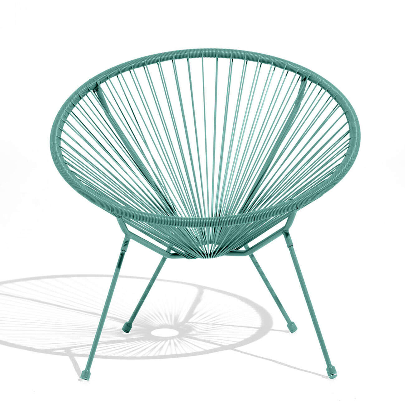 Fauteuil de jardin Urban filaire bleu 85xH83x72cm