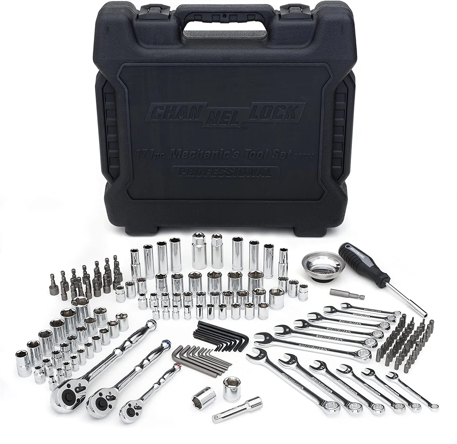 Mechanics Tool Set - 171-Pc with 1/2, 3/8 & 1/4 Drive Tools