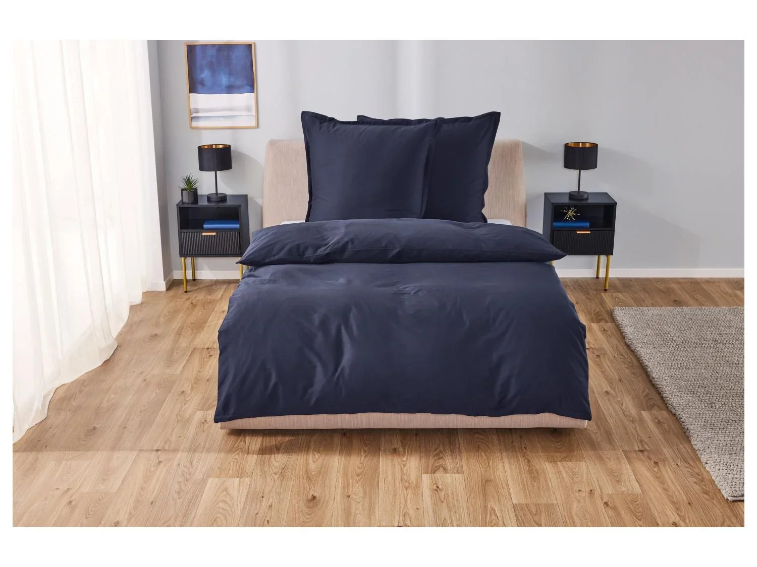 LIVARNO home Parure de lit en satin de lyocell, 260 x 240 cm