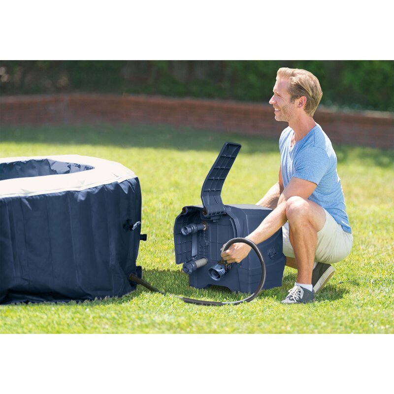Spa gonflable rond Intex 6 personnes 170 - Jet Vinyl bleu foncé
