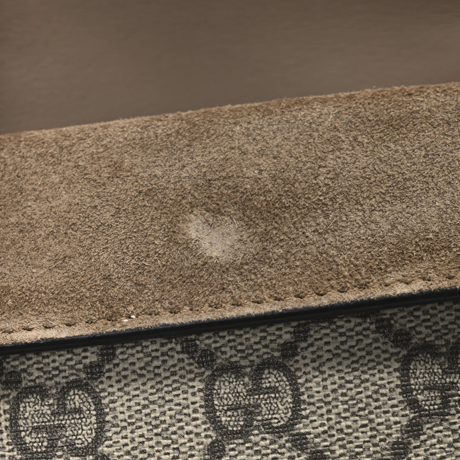 GG Supreme Monogram Super Mini Dionysus Shoulder Bag Taupe