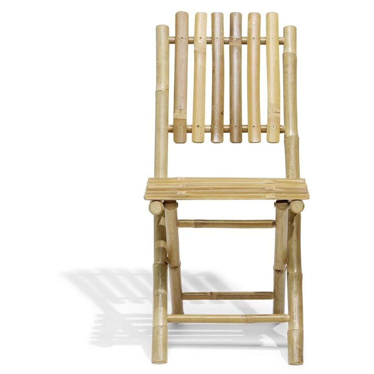 Chaise de jardin pliante en bambou Laos 42x52xH.87 cm