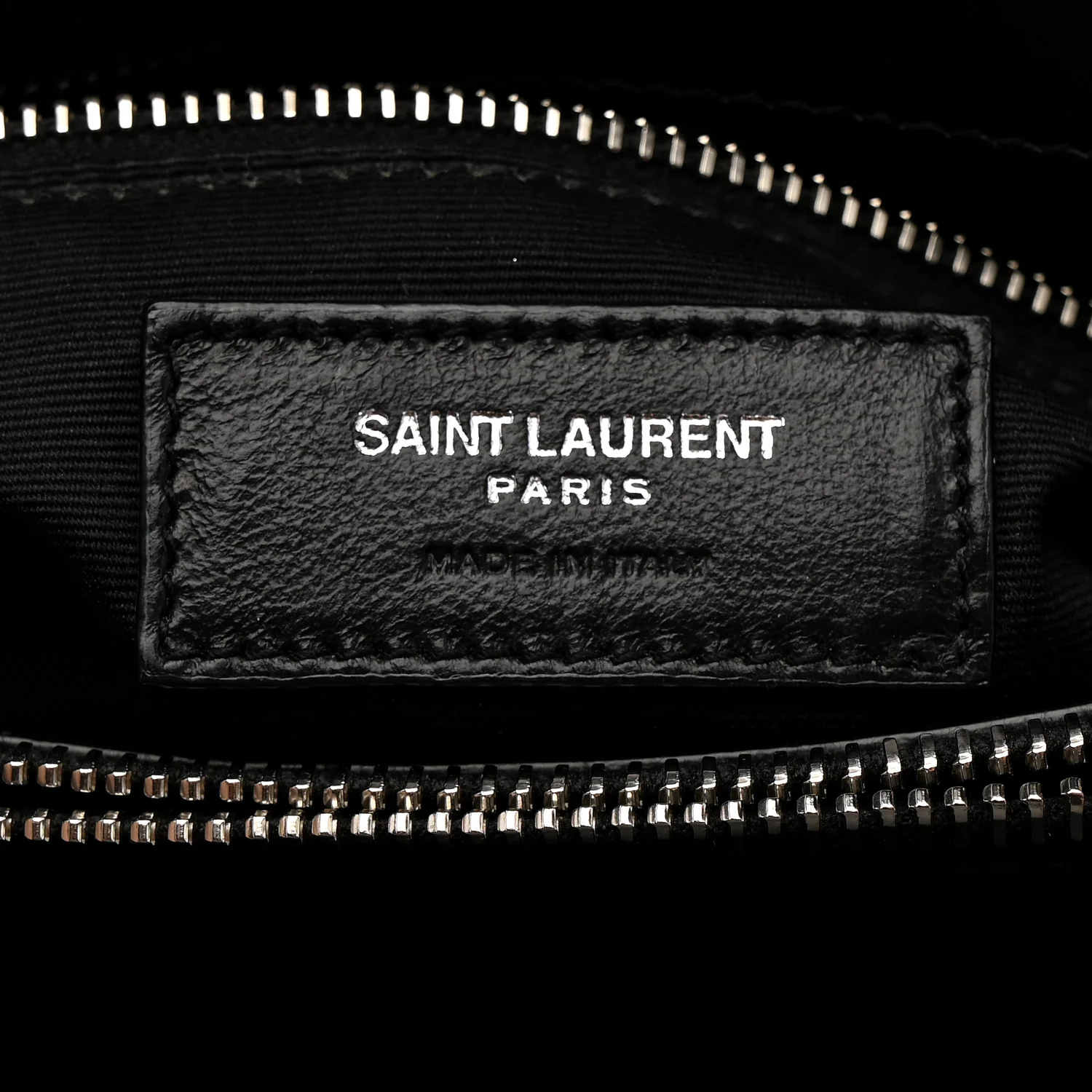 Calfskin Y Quilted Monogram Medium Loulou Chain Satchel Black