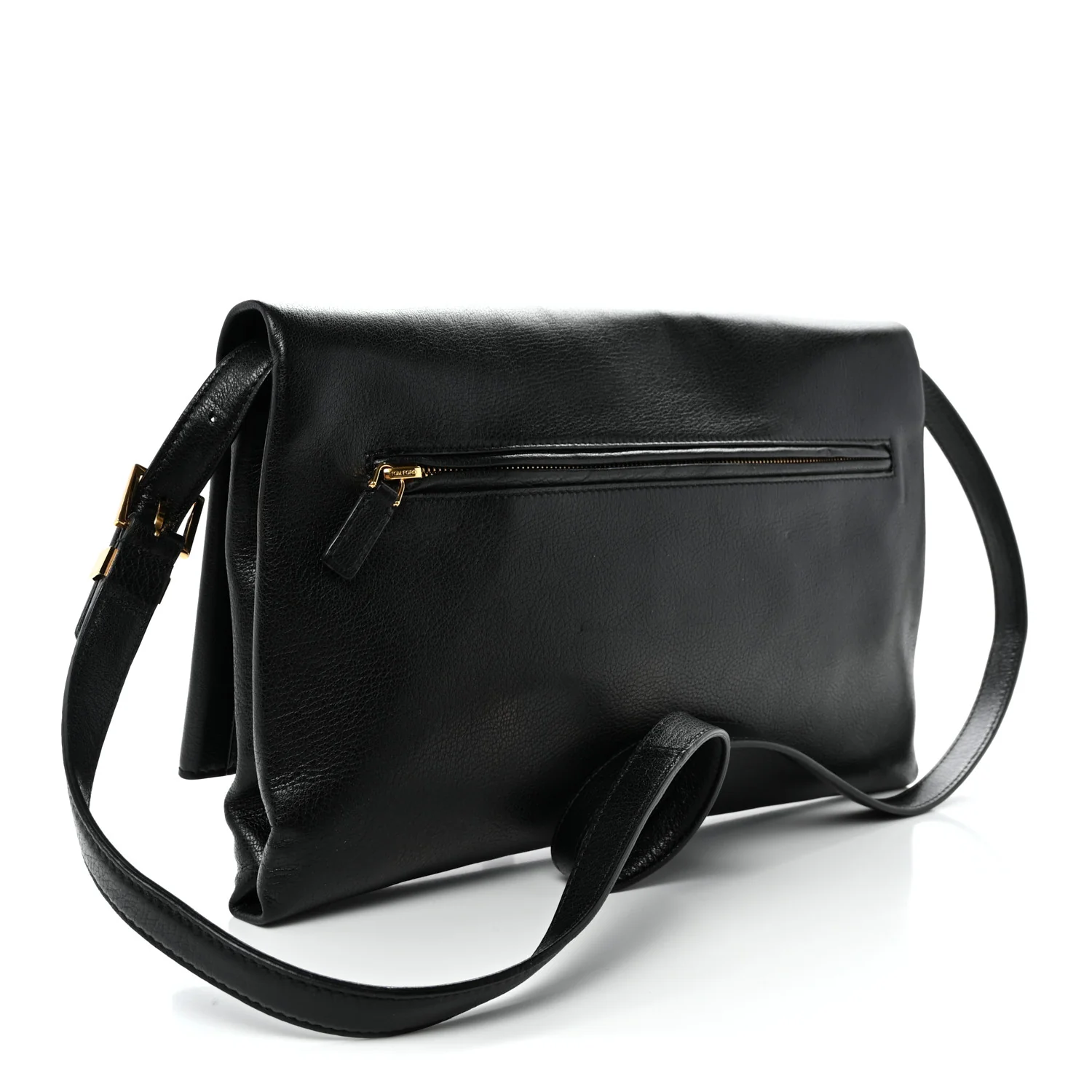 Calfskin Natalia Convertible Clutch Black