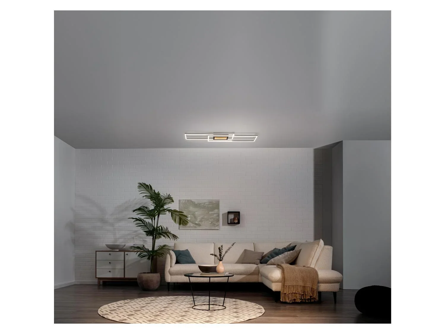 LIVARNO home Plafonnier LED Miroir Infini