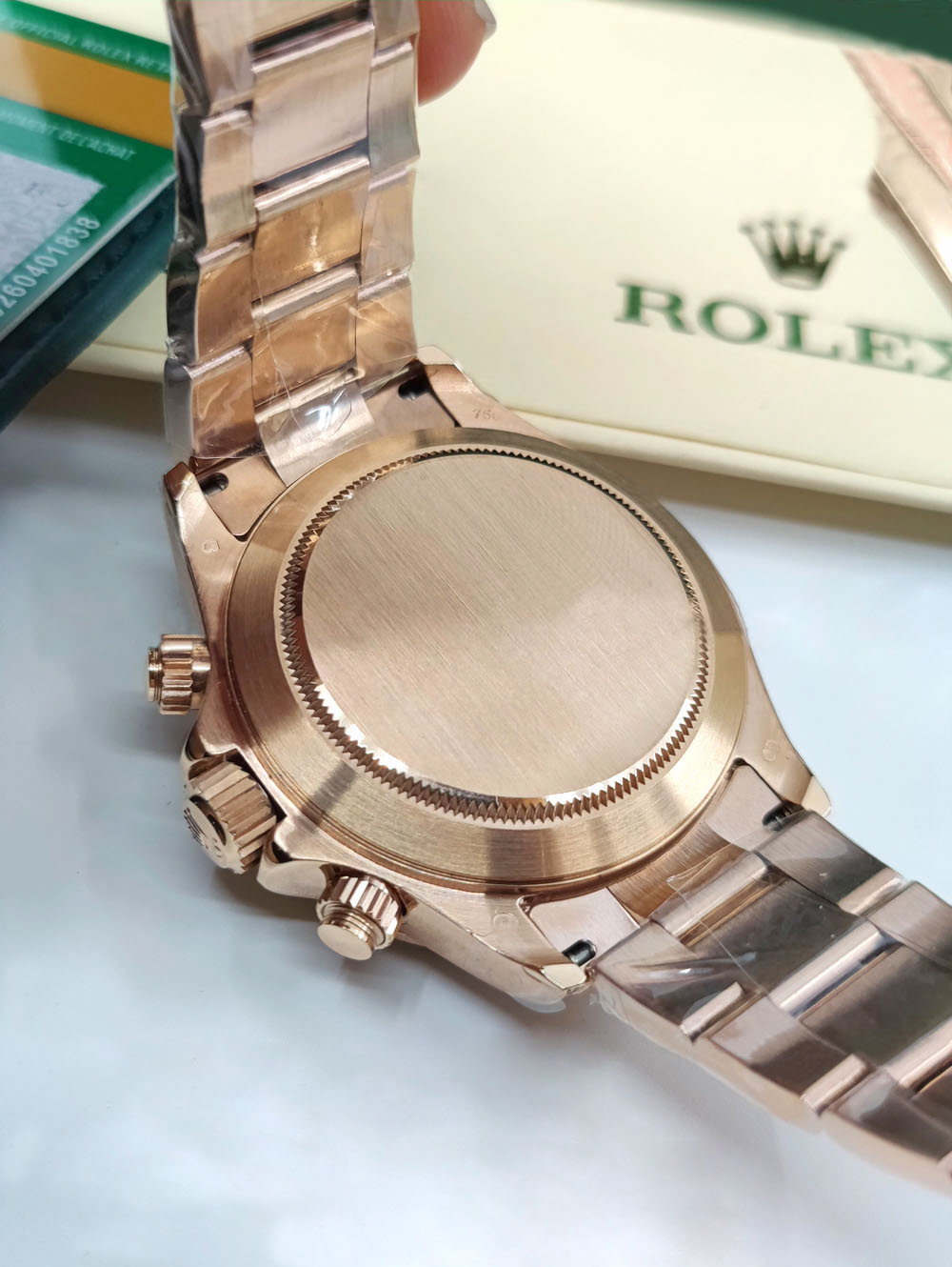 [Super Clone]RDaytona Rainbow Swiss Replica Watch | 18k Rose Gold | Ref 116595RBOW