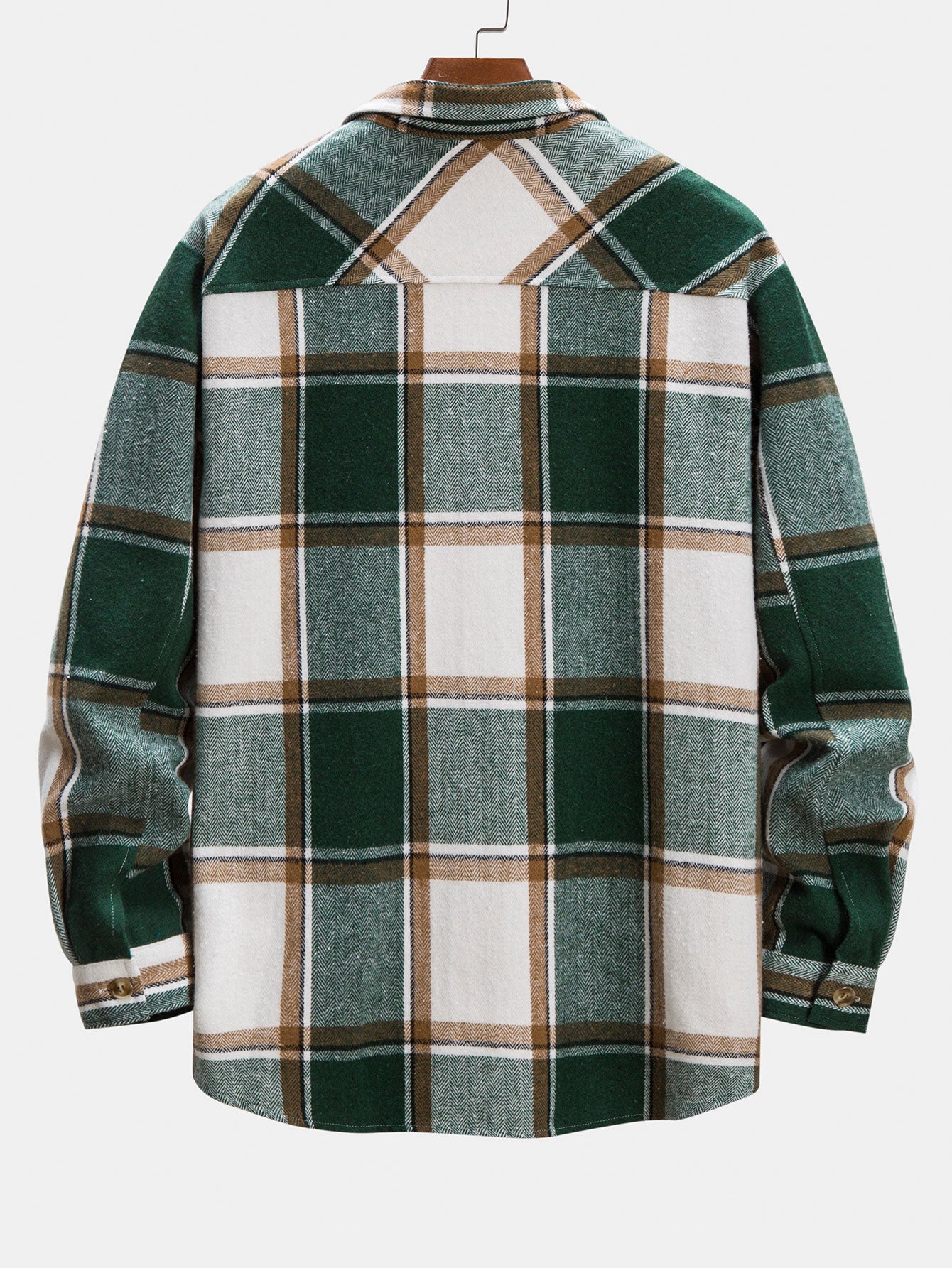 Surchemise à carreaux en flanelle boutonnée