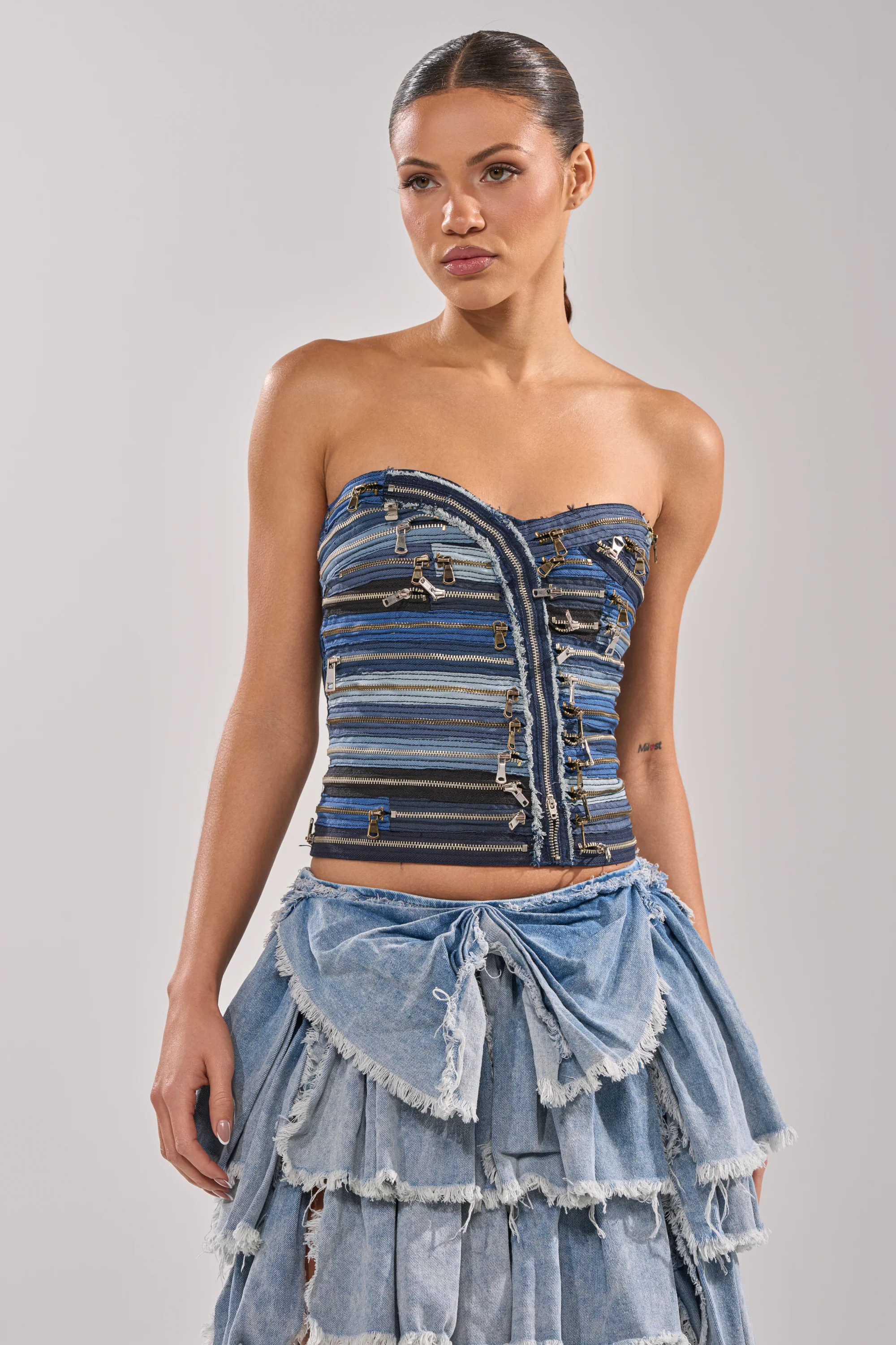 NAME YOUR GAME ZIPPER CORSET - Akira Store