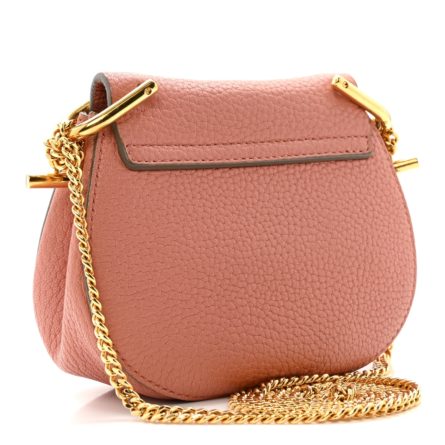 Grained Lambskin Nano Drew Shoulder Bag Misty Rose