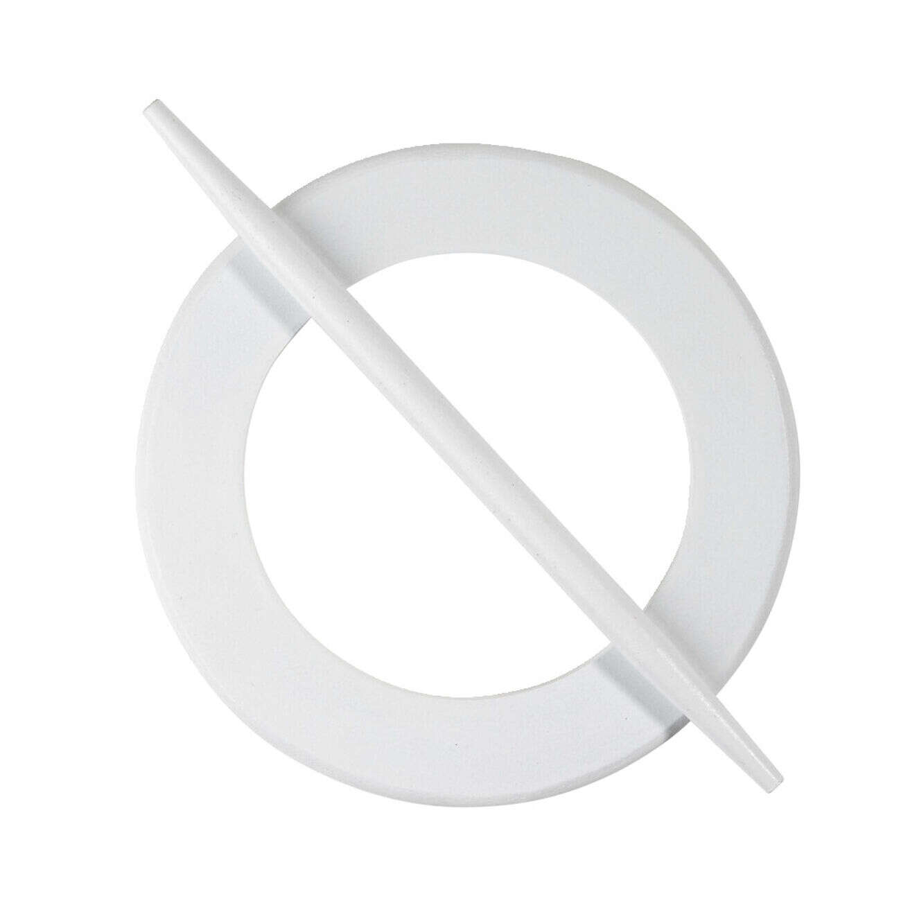 Embrasse pour rideau ronde en bois noir ou blanc Ø14cm (2 modèles)