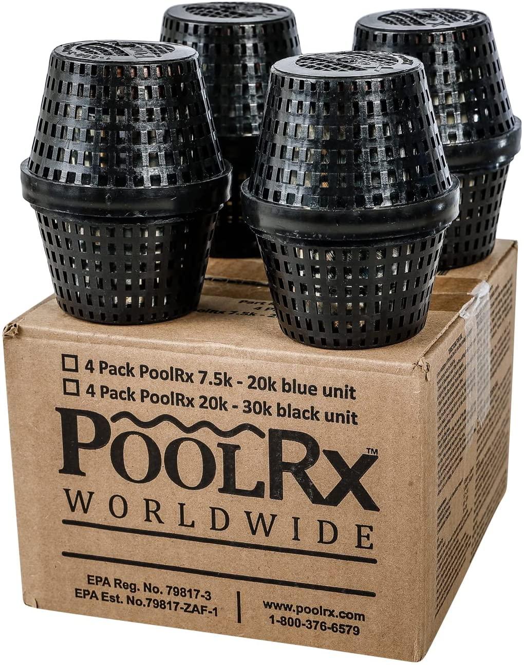 101067 Unités noires Algicides pour piscines (paquet de 4), 20 000 à 30 000 gallons