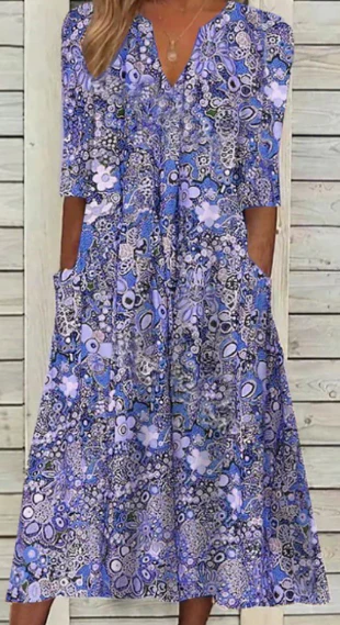 OLIVIA | ROBE ÉLÉGANTE AVEC DÉCOLLETÉ EN V
