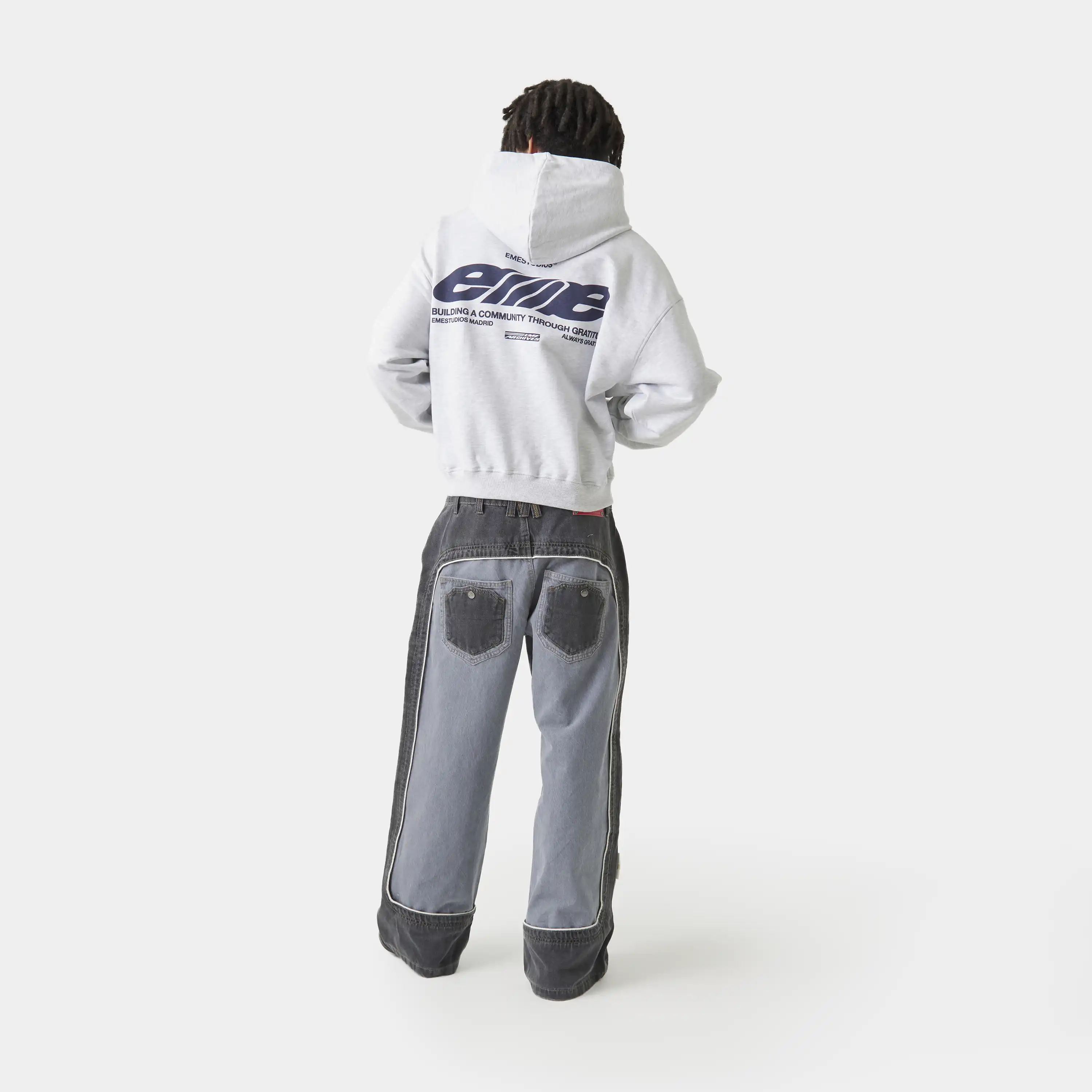 DNA Heather Grey Oversized Hoodie