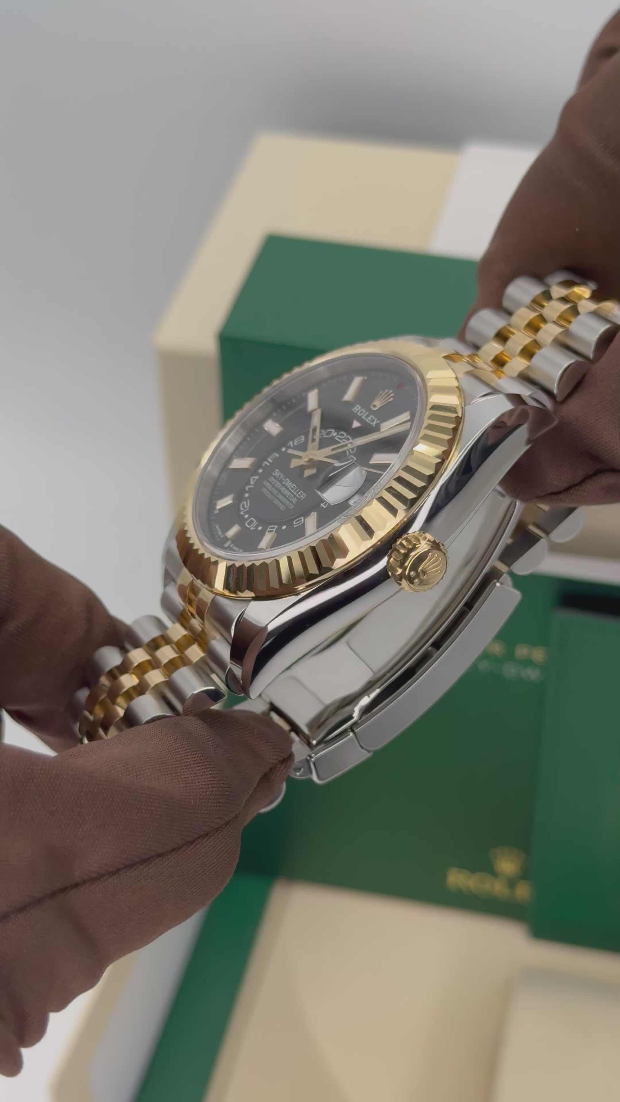 NEW 2025 ロレックス スカイドゥエラー 42mm 336933 ジュビリーブラックダイヤルRolex