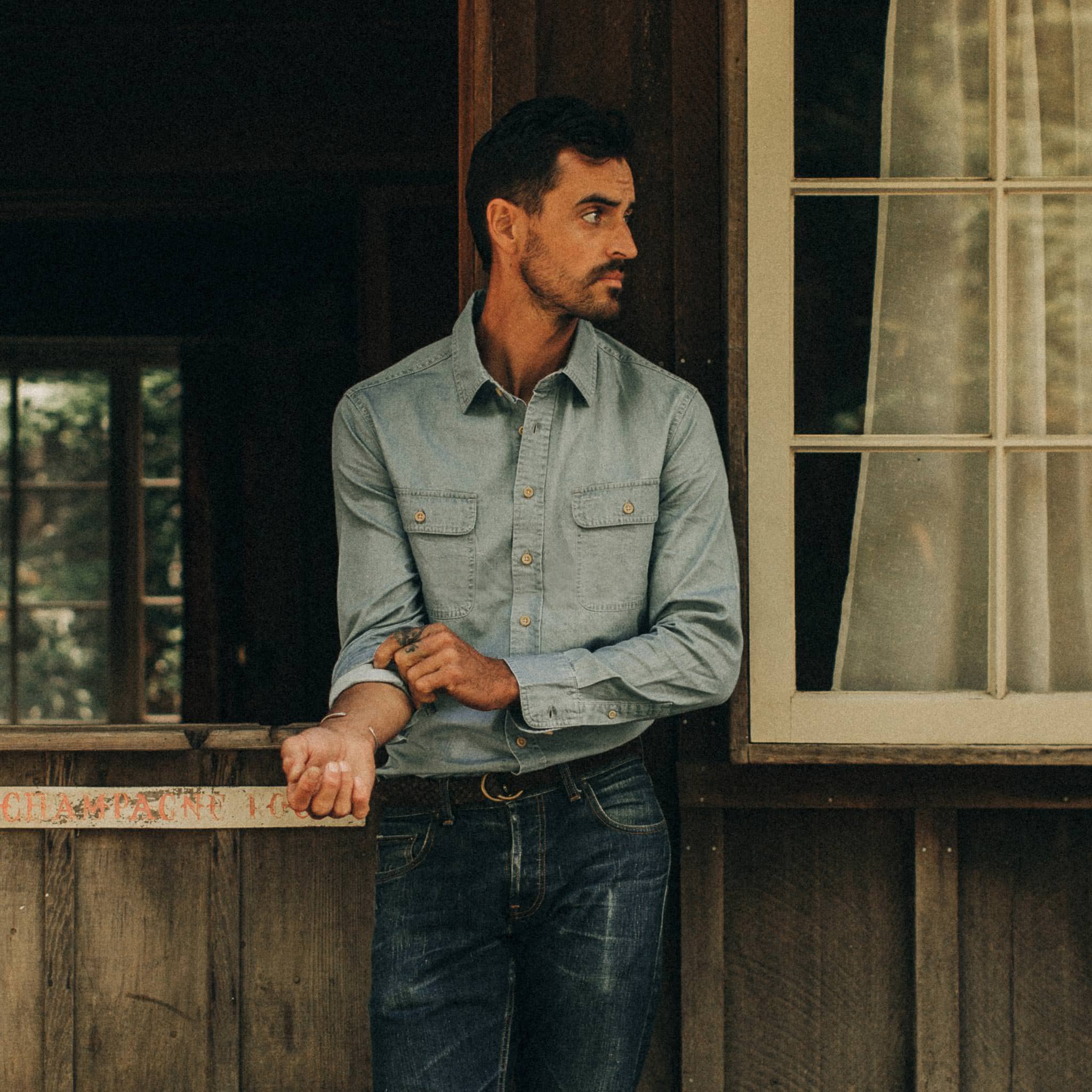 Chemise Ledge en chambray délavé au soleil
