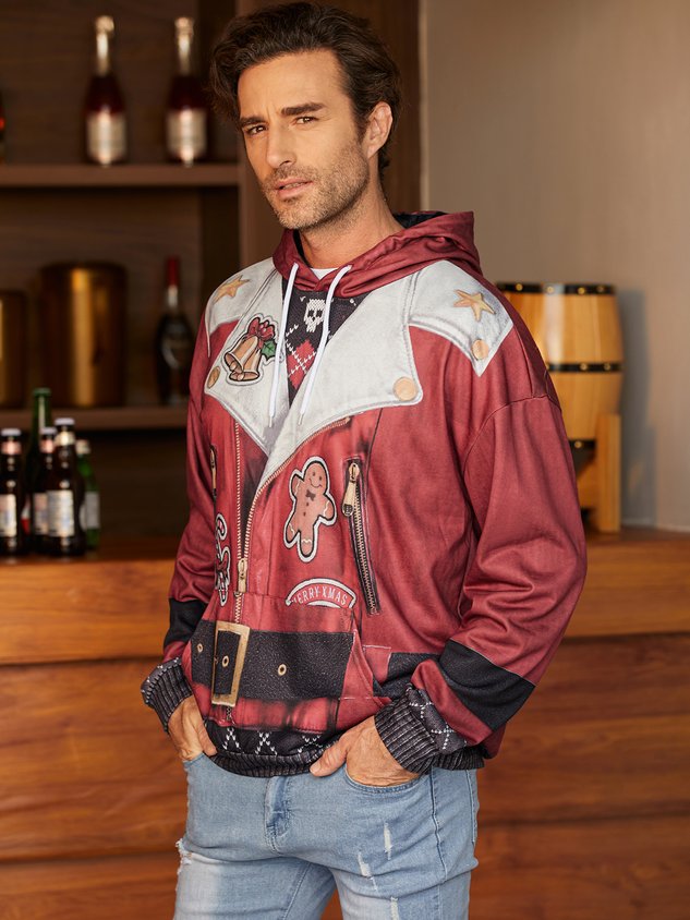 Sweat à capuche de Noël moche