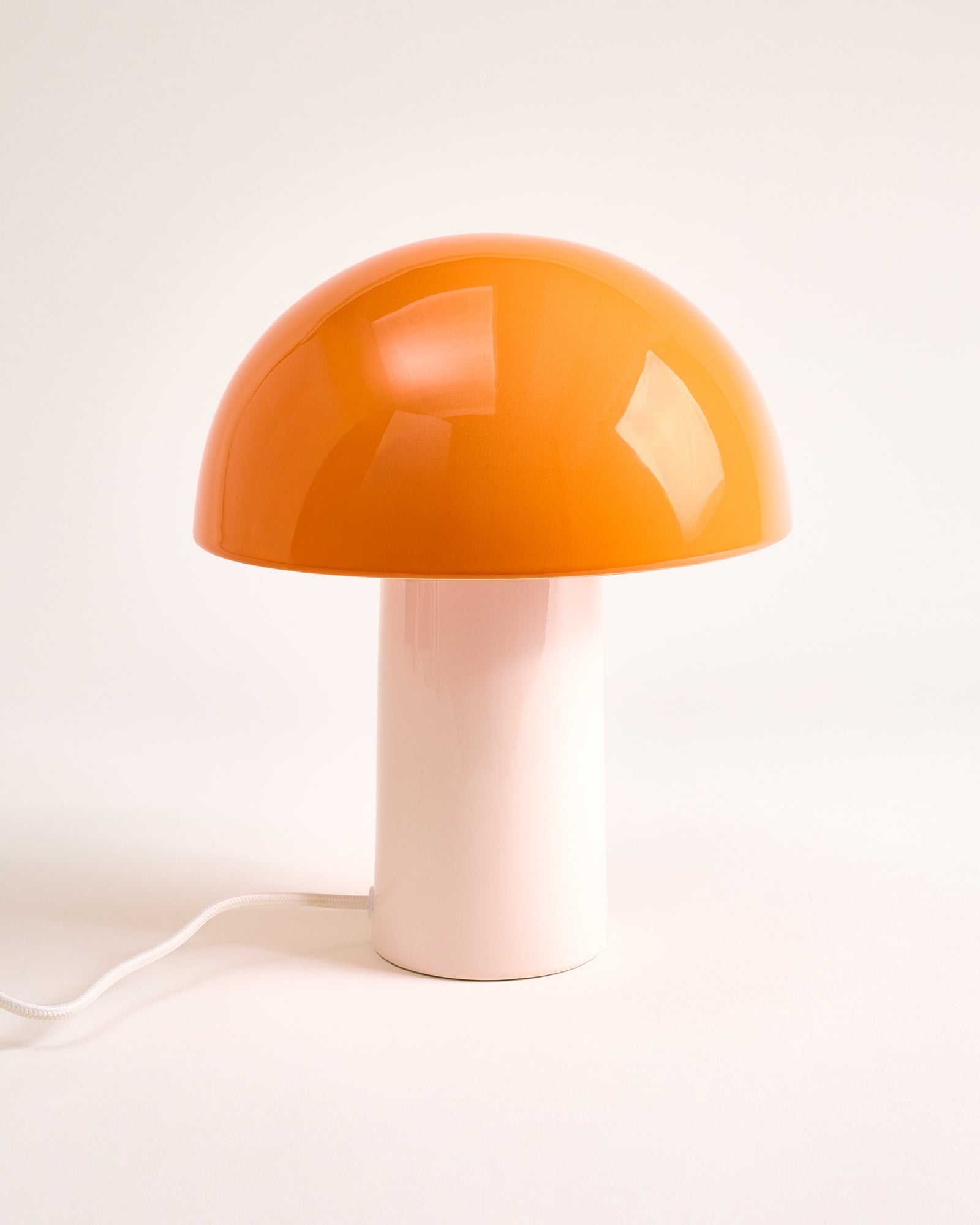 COGUMELO - CERAMIC LAMP ORANGE SAND