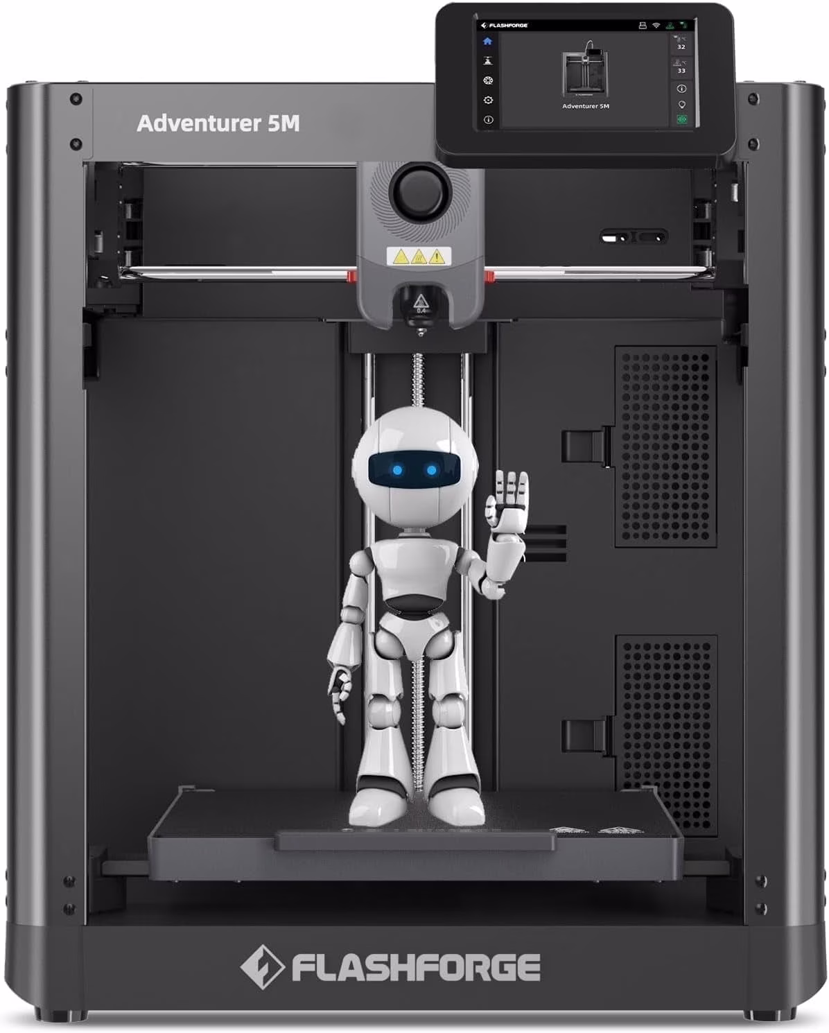 3D Printer Adventurer 5M, 3D Printers for Beginners Home DIY, High Speed Print Size 8.7 x 8.7 x 8.7in, Black(Adventurer 5M)