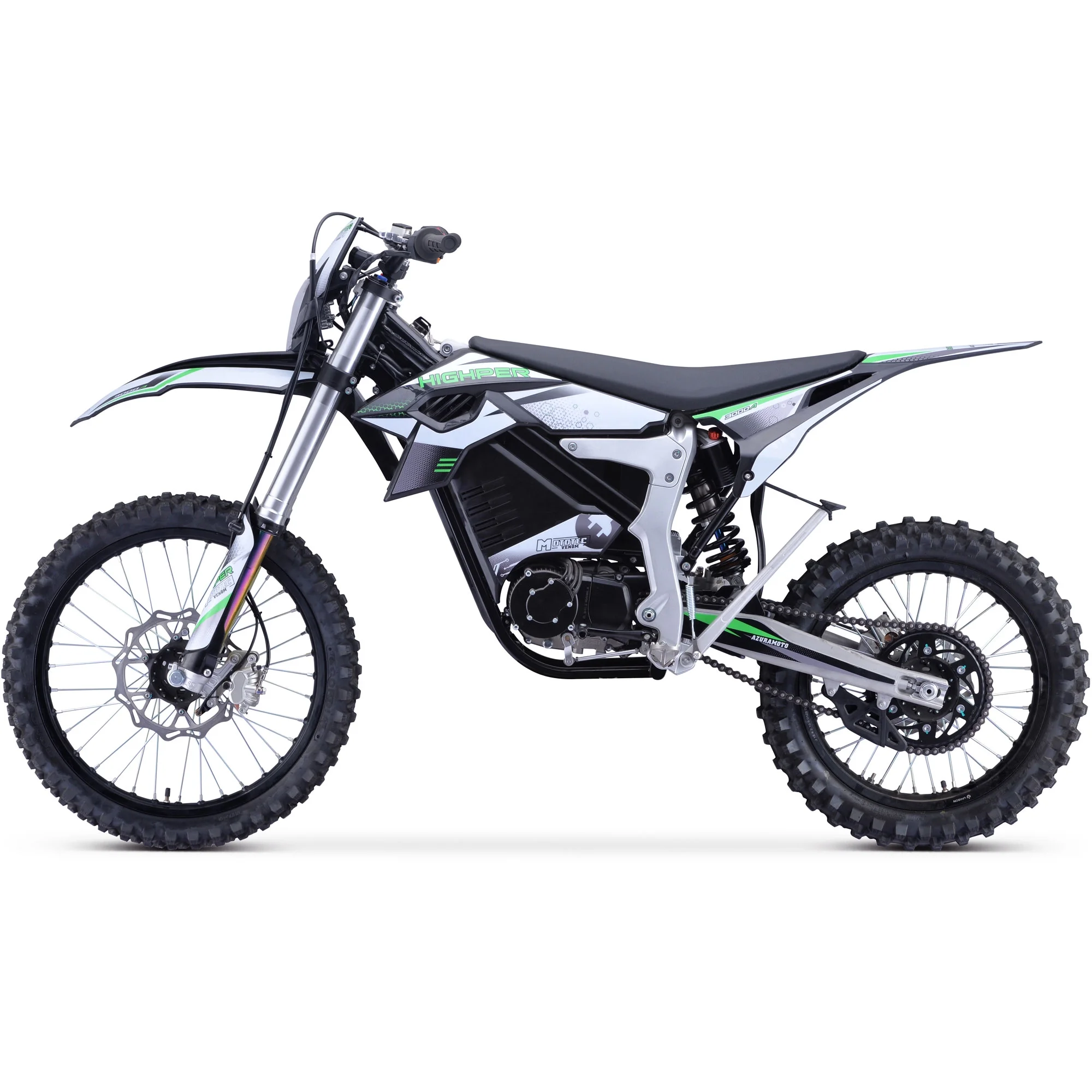 Mototec Venom 72v 12000w Electric Dirt Bike White