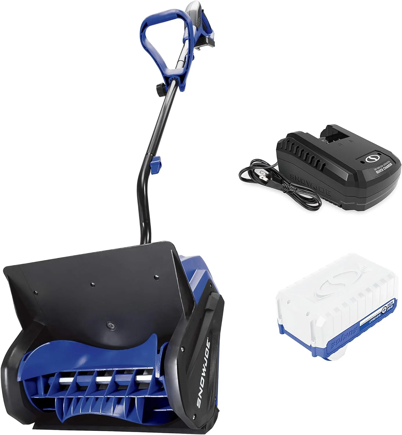 Snow Shovel Kit, (w/ 4.0-Ah Battery + Charger) Blue