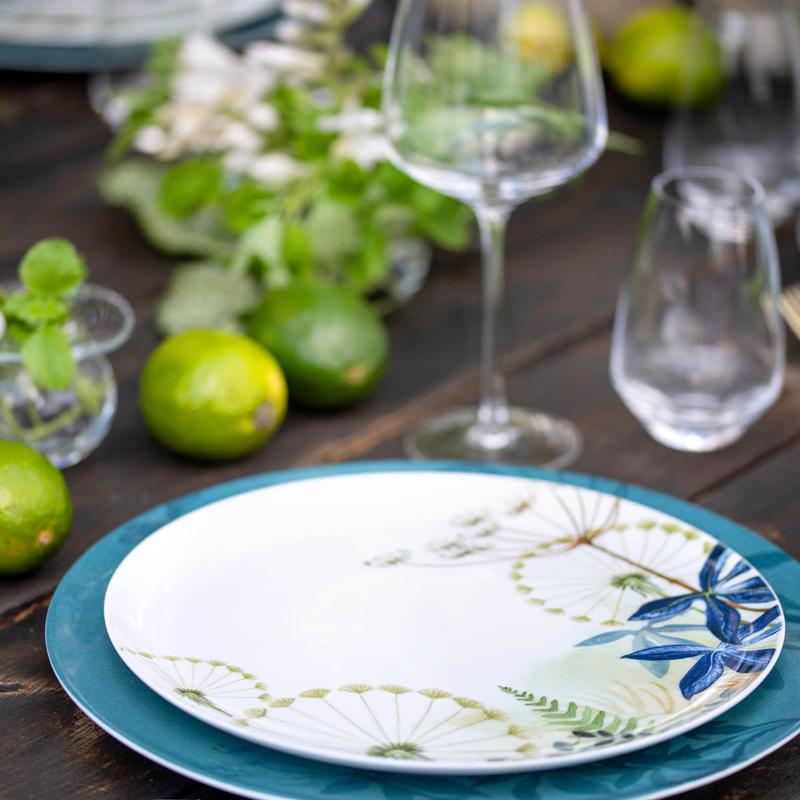 Florytale frokosttallerken 21 cm blue bird