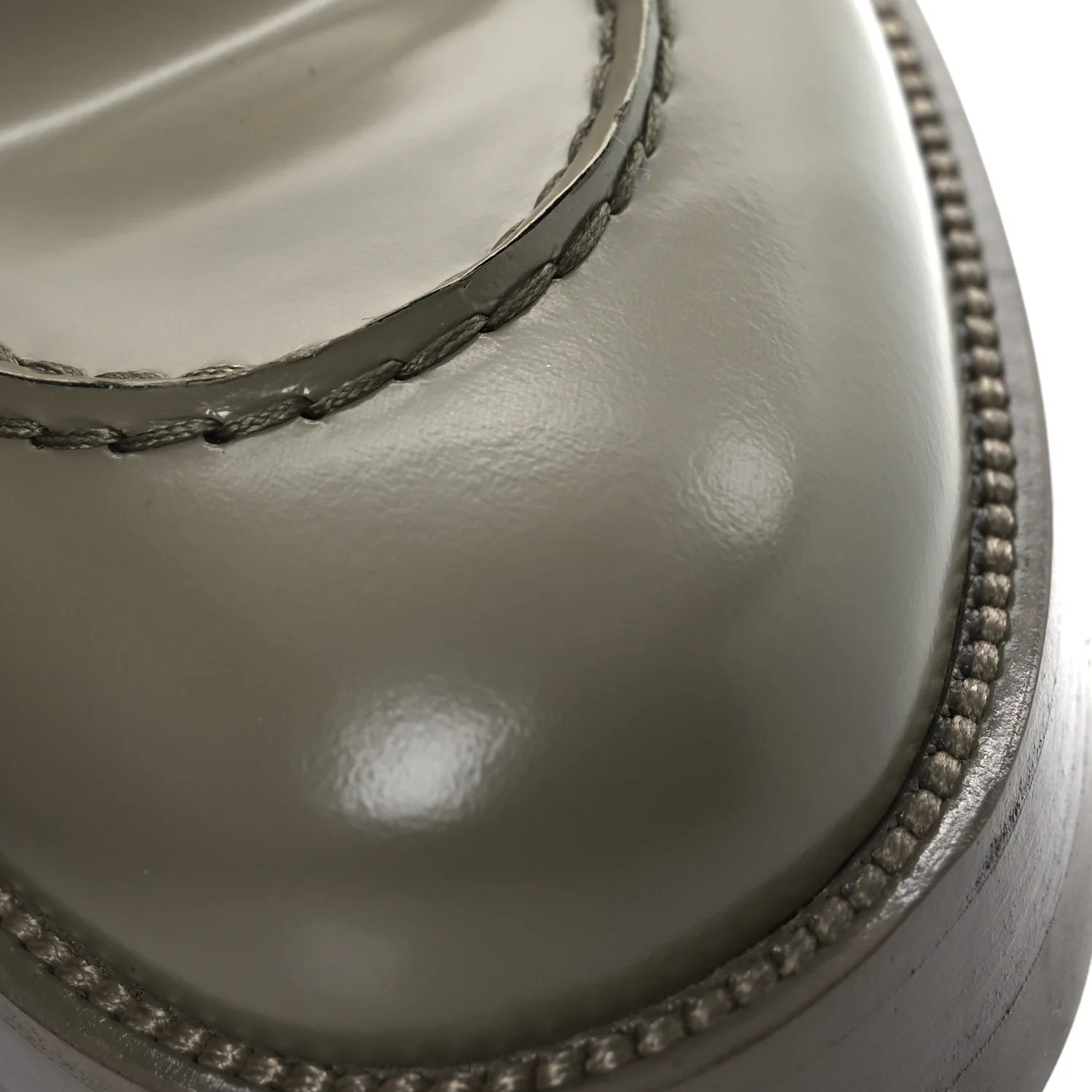 Calfskin Metal CC Loafers 40 Khaki