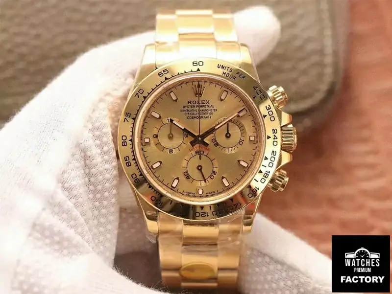 Rolex Daytona Cosmograph M116508-0003 Noob Factory Gold Dial