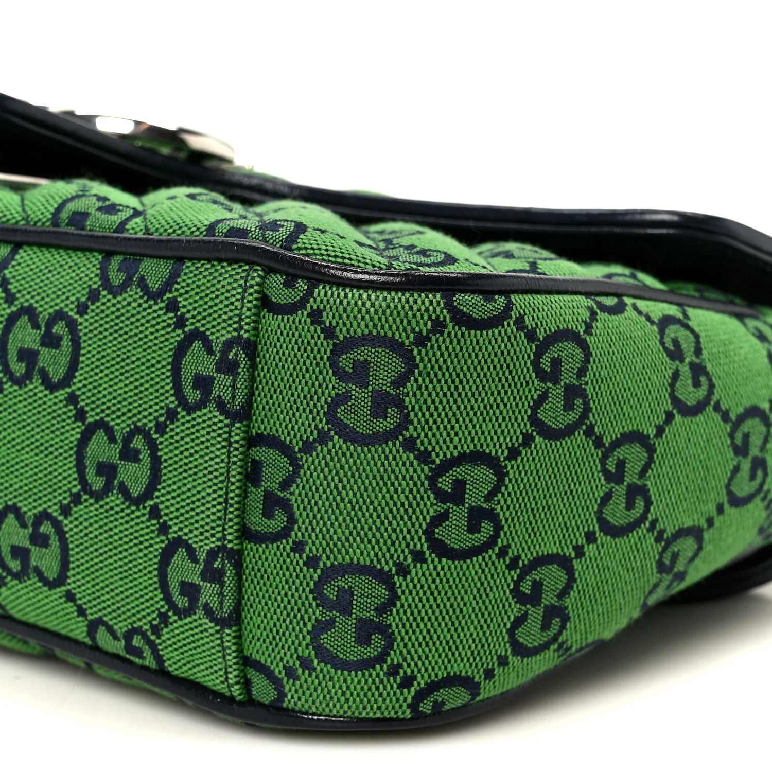 Monogram Multicolor Matelasse Diagonal Small GG Marmont Shoulder Bag Green Blue