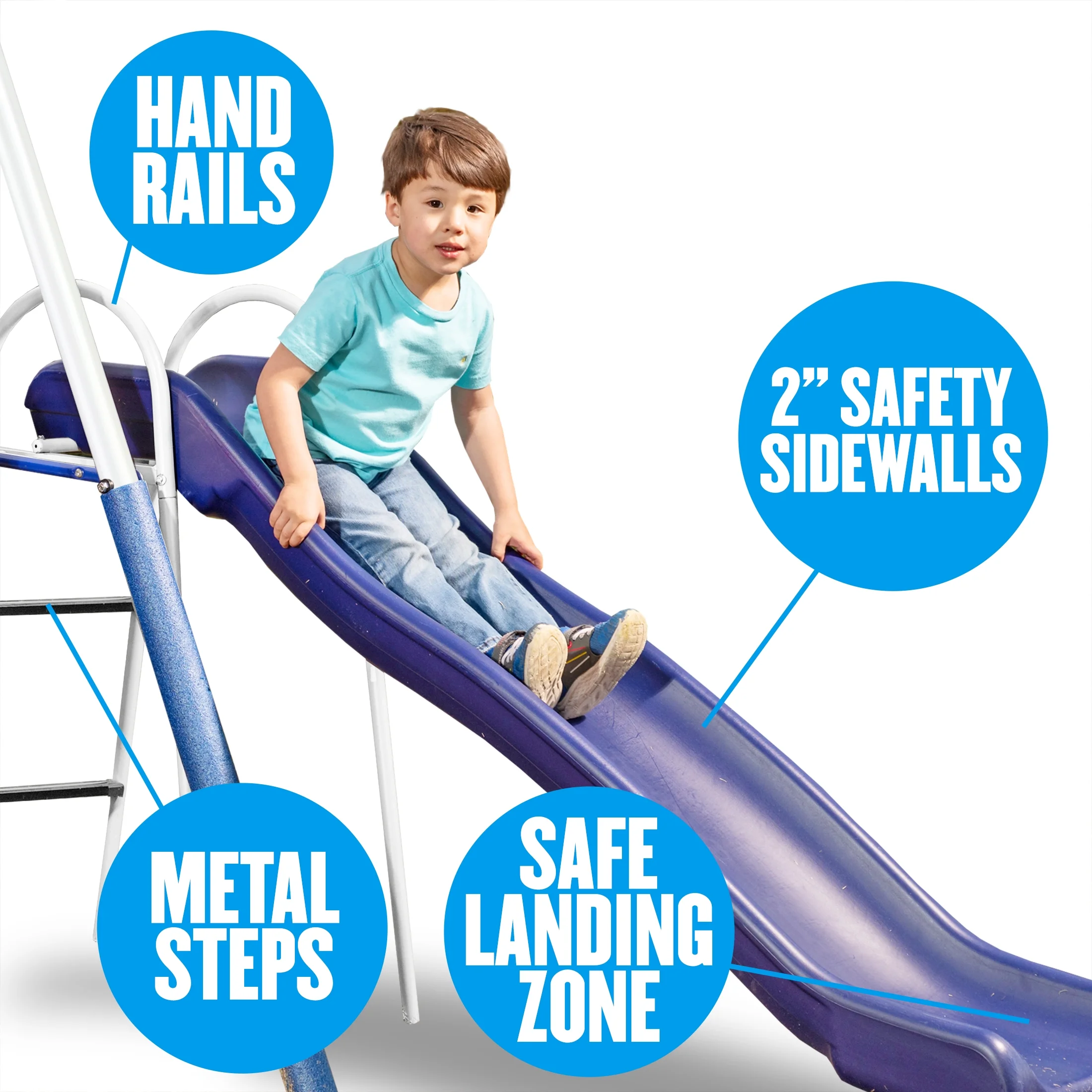 All Star Playground Metal Swing Set for up to 7 Children - Image 7