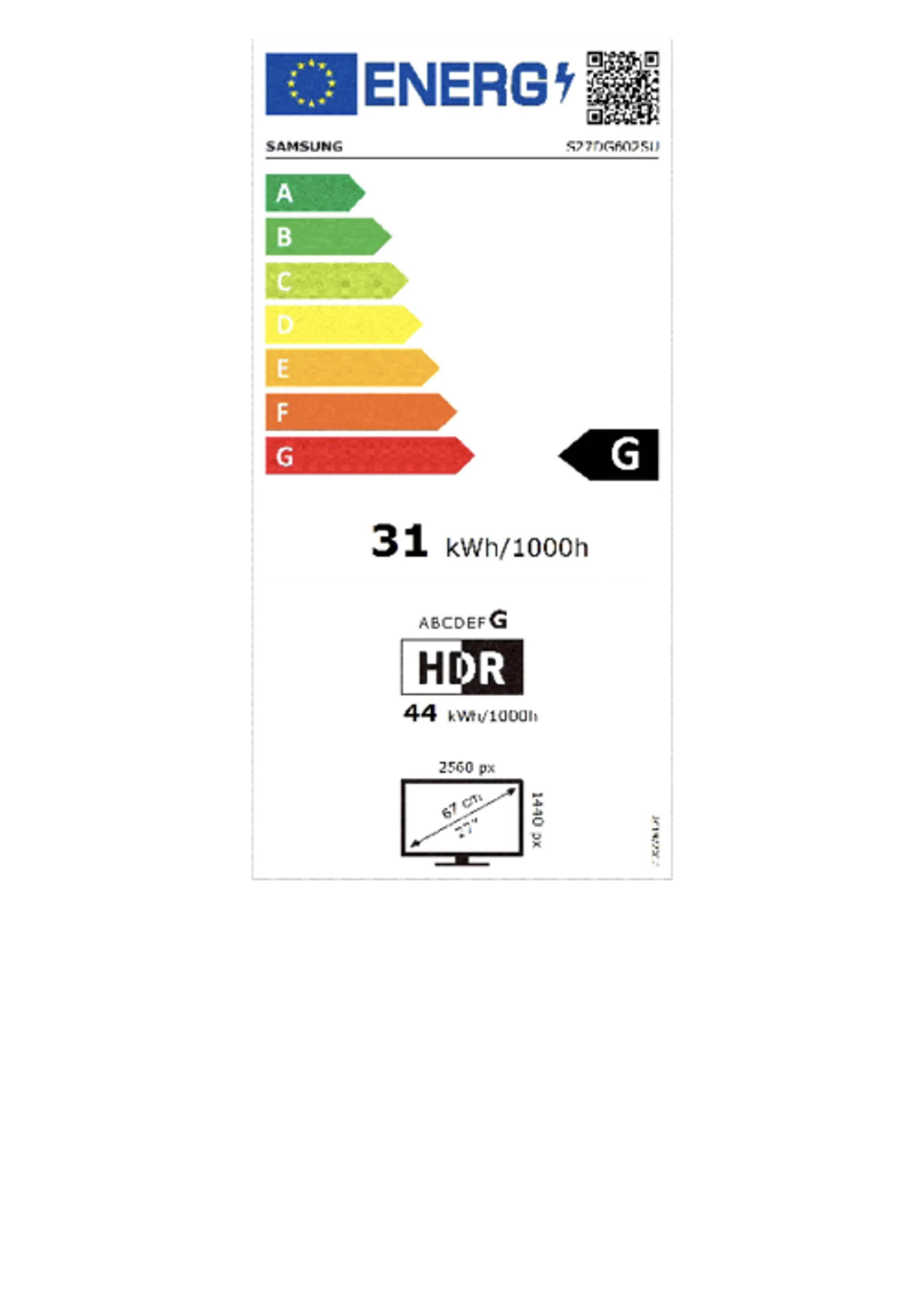 Samsung Odyssey OLED G6 LS27DG602SUXEN