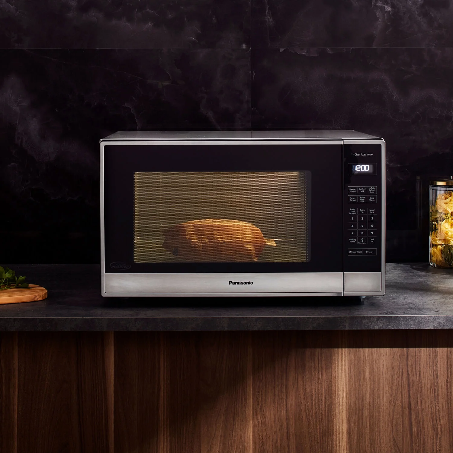 Panasonic 2.2 - Cu. Ft. 1250W Countertop Microwave with Inverter Technology, Stainless Steel NN - SN95HS