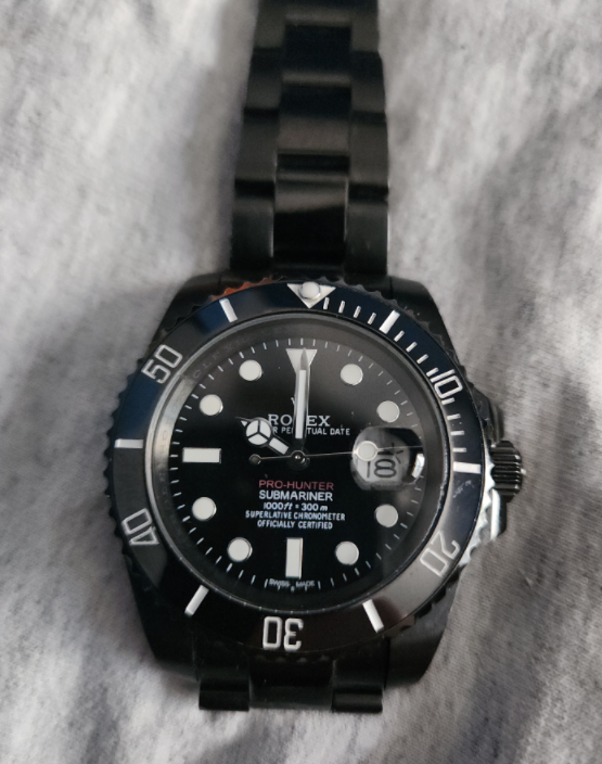 Replica Rolex Submariner Pro Hunter Black Dial Watch NewP25083