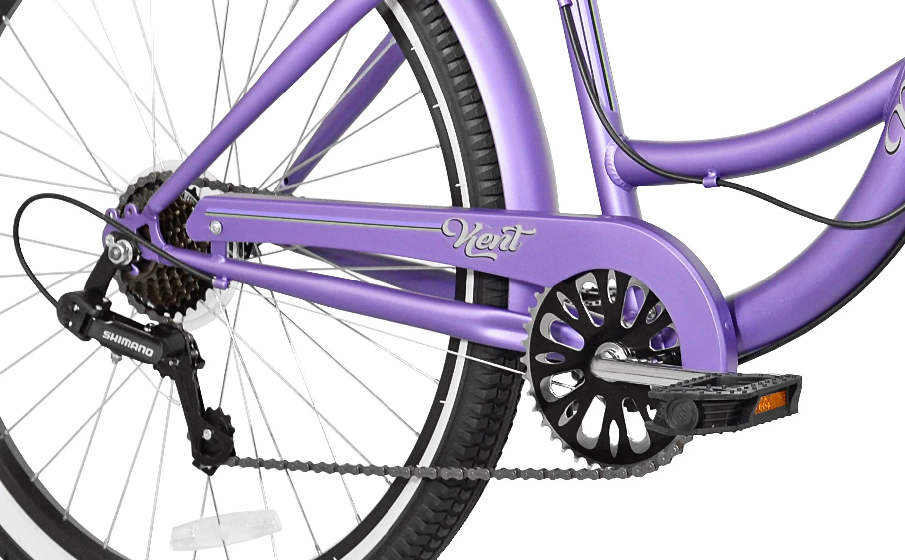 Bicycles 26" Bayside Women's Cruiser Bicycle, Purple - Image 7