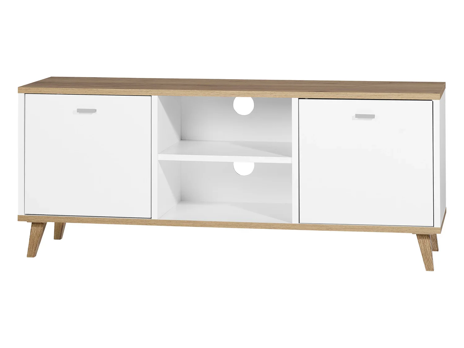 LIVARNO home Meuble bas Corfu, 113 x 46 x 33 cm, blanc/imitation chne