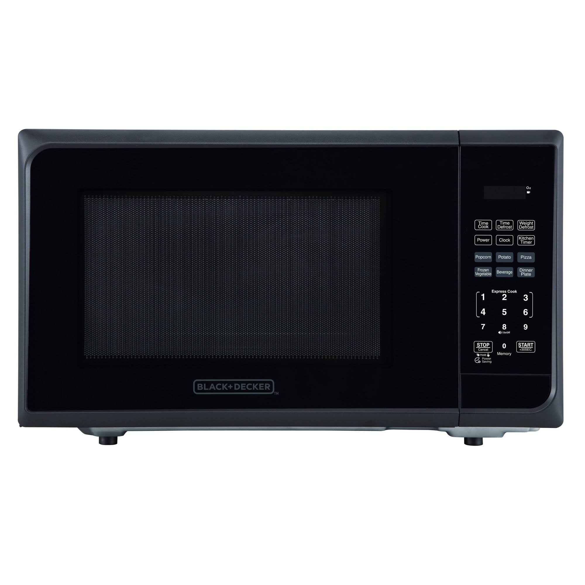 Black+decker 1.1 Cu ft 1000W Microwave Oven - Stainless Steel Black