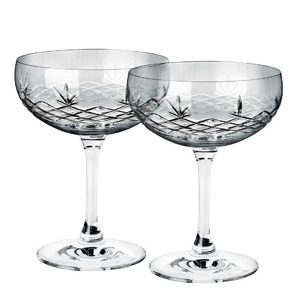 Crispy Gatsby champagneskål 30 cl 2 stk dark