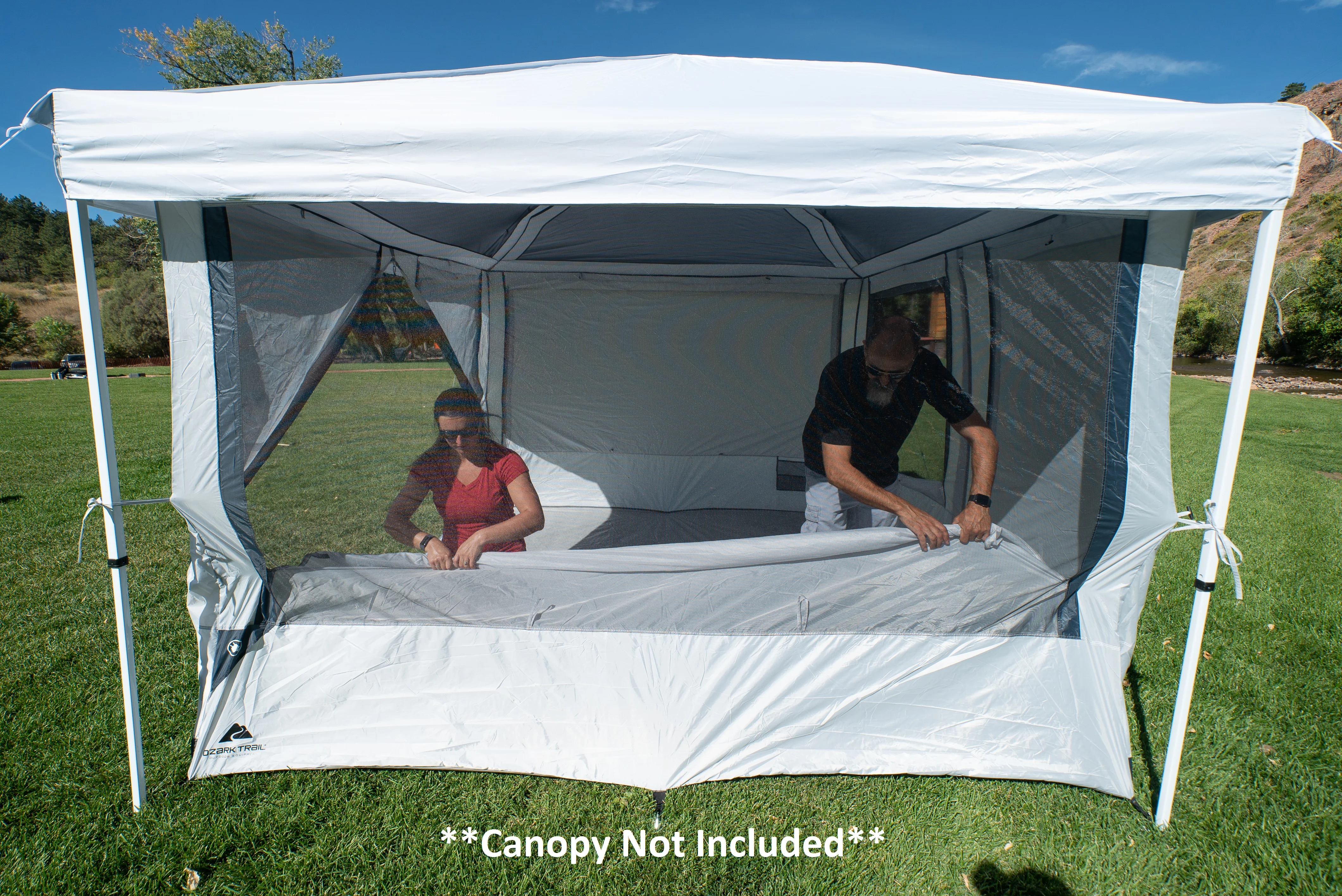 7-Person 2-in-1 Screen House Connect Tent with 2 Doors, Canopy Sold Separately - Image 7