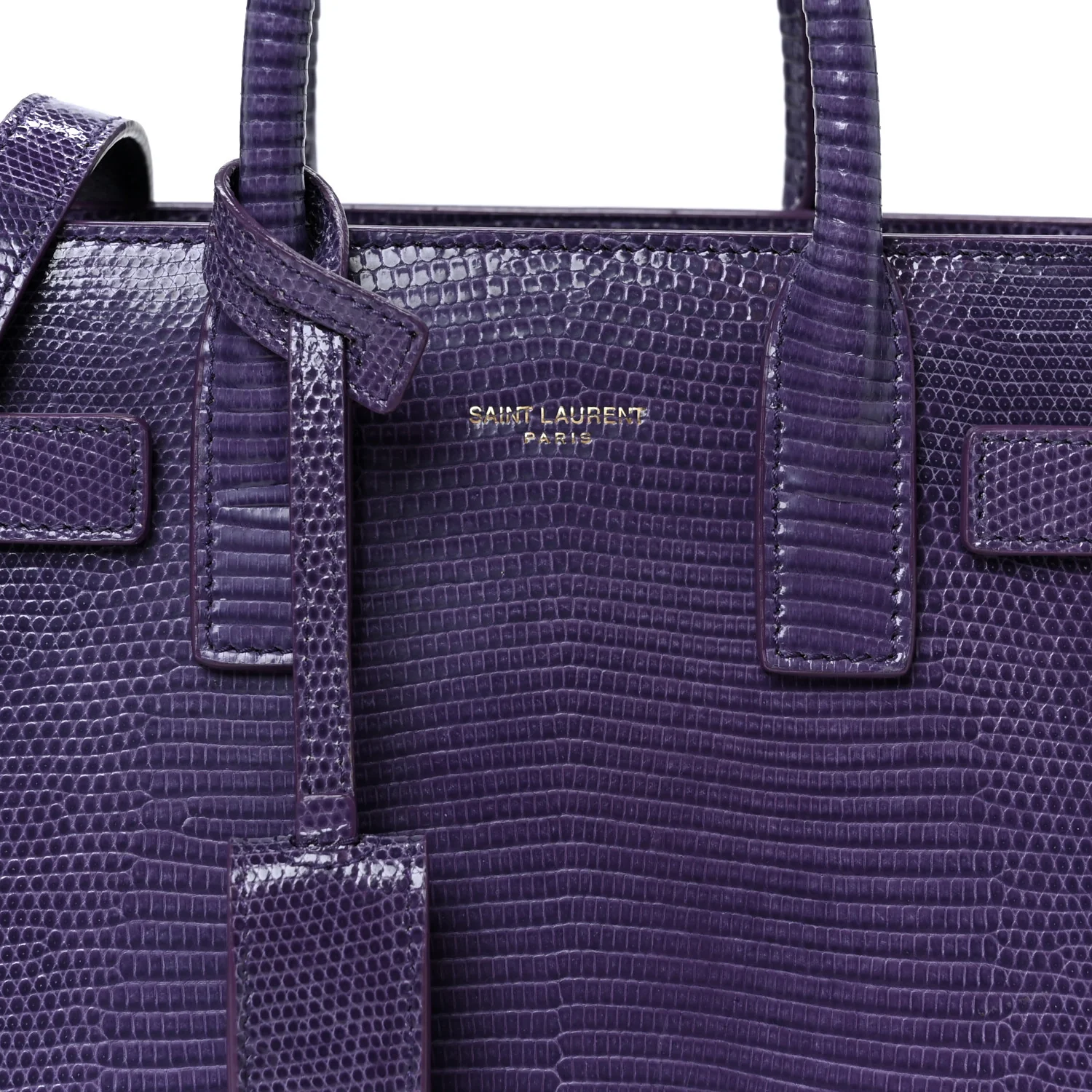 Lizard Calfskin Embossed Nano Sac De Jour Bright Bright Lilas