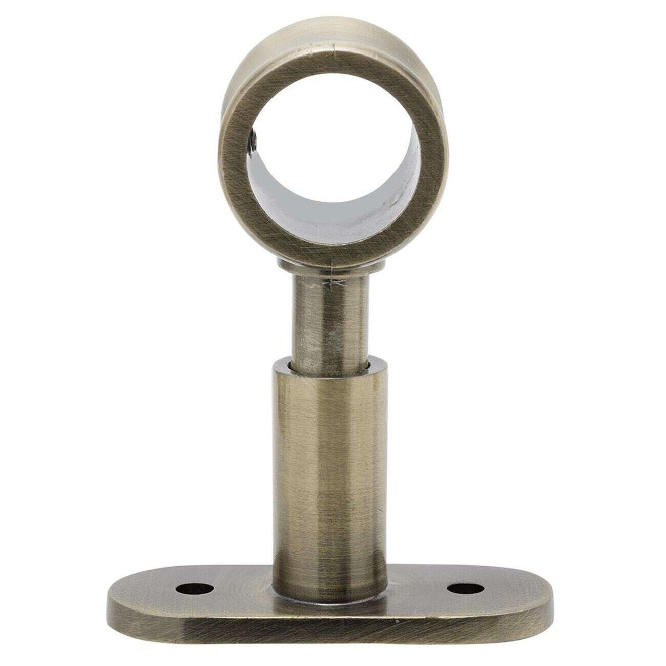 Support court métal cuivré pour tringle à rideau Ø2xL11,4cm