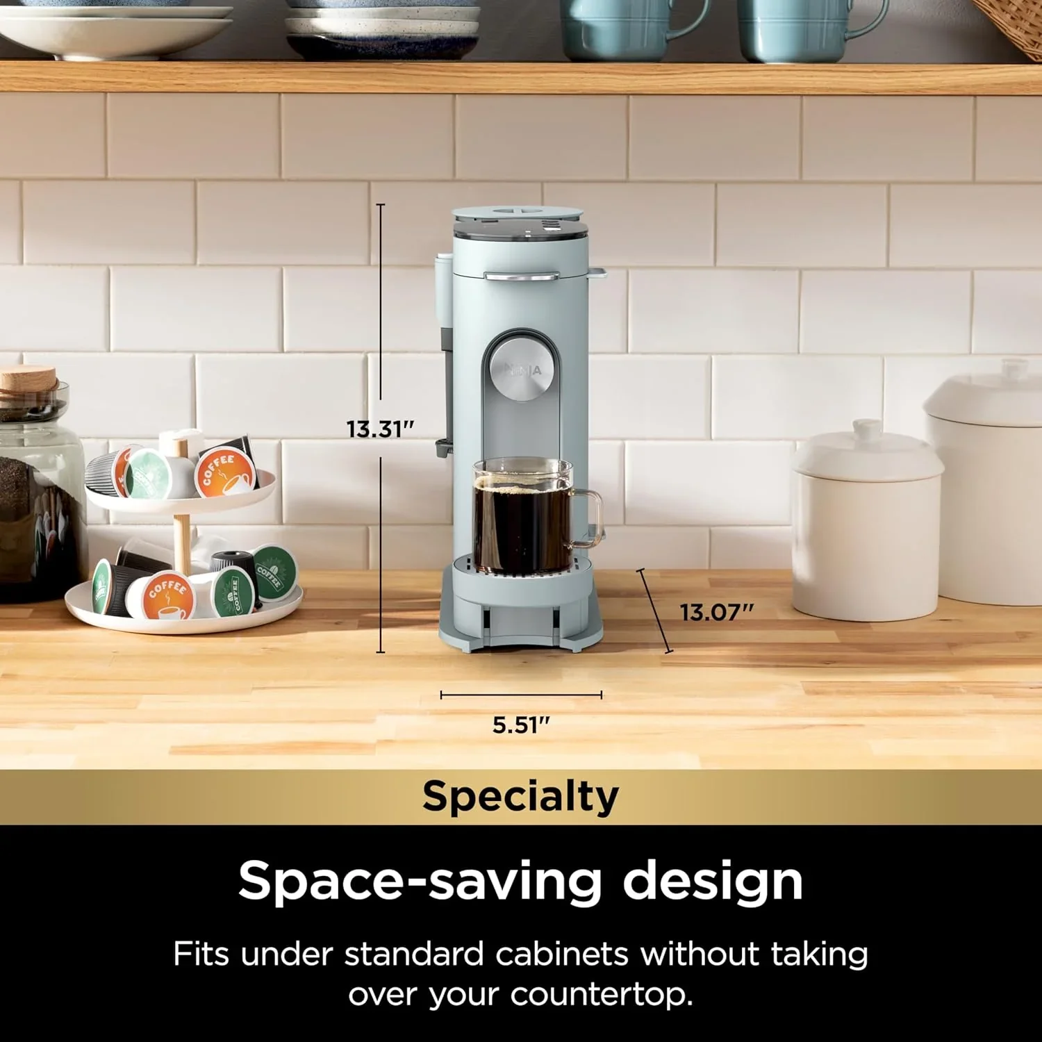Cafetière Ninja à dosettes individuelles, compatible K-Cup, 4 méthodes d'infusion