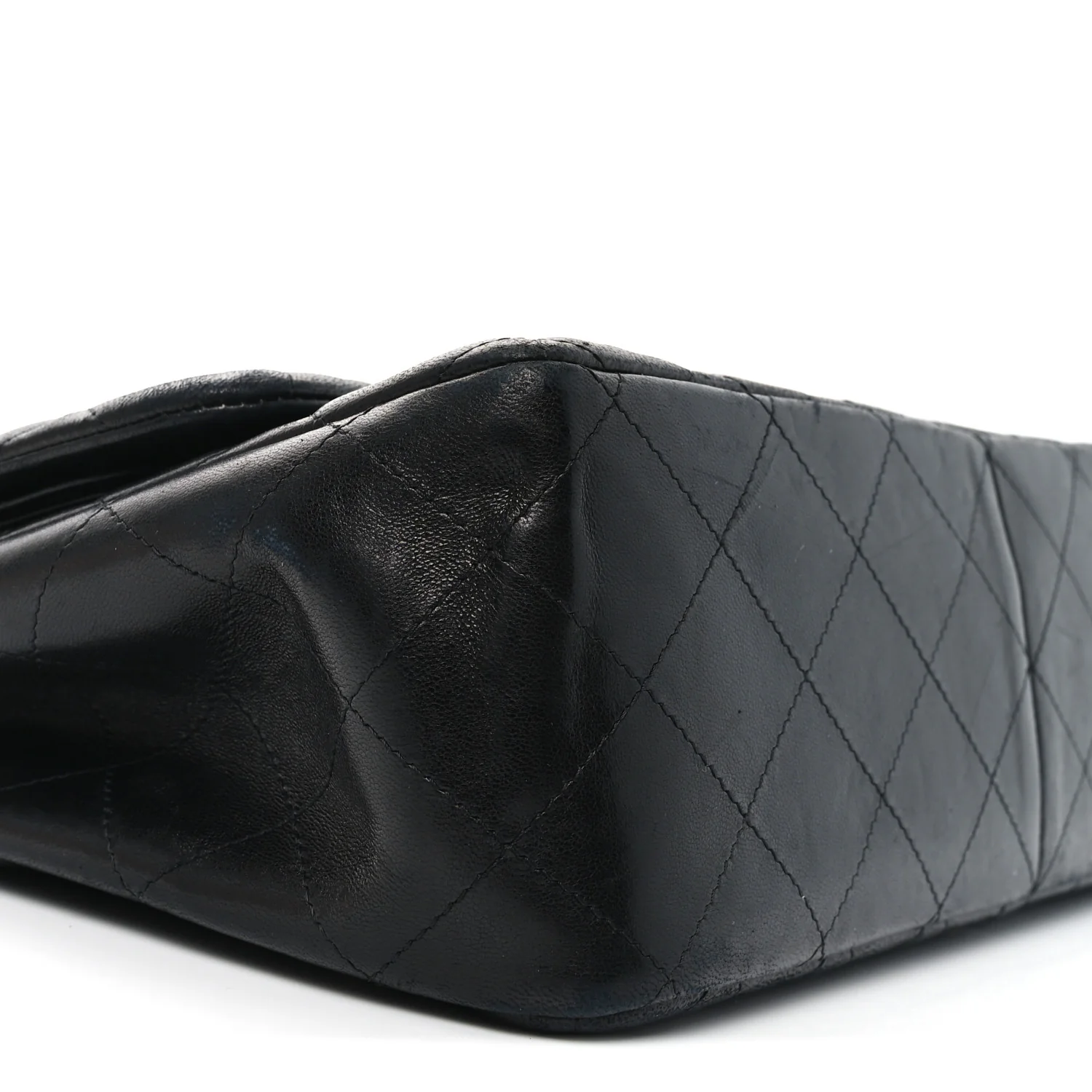 Lambskin Quilted Jumbo Double Flap So Black