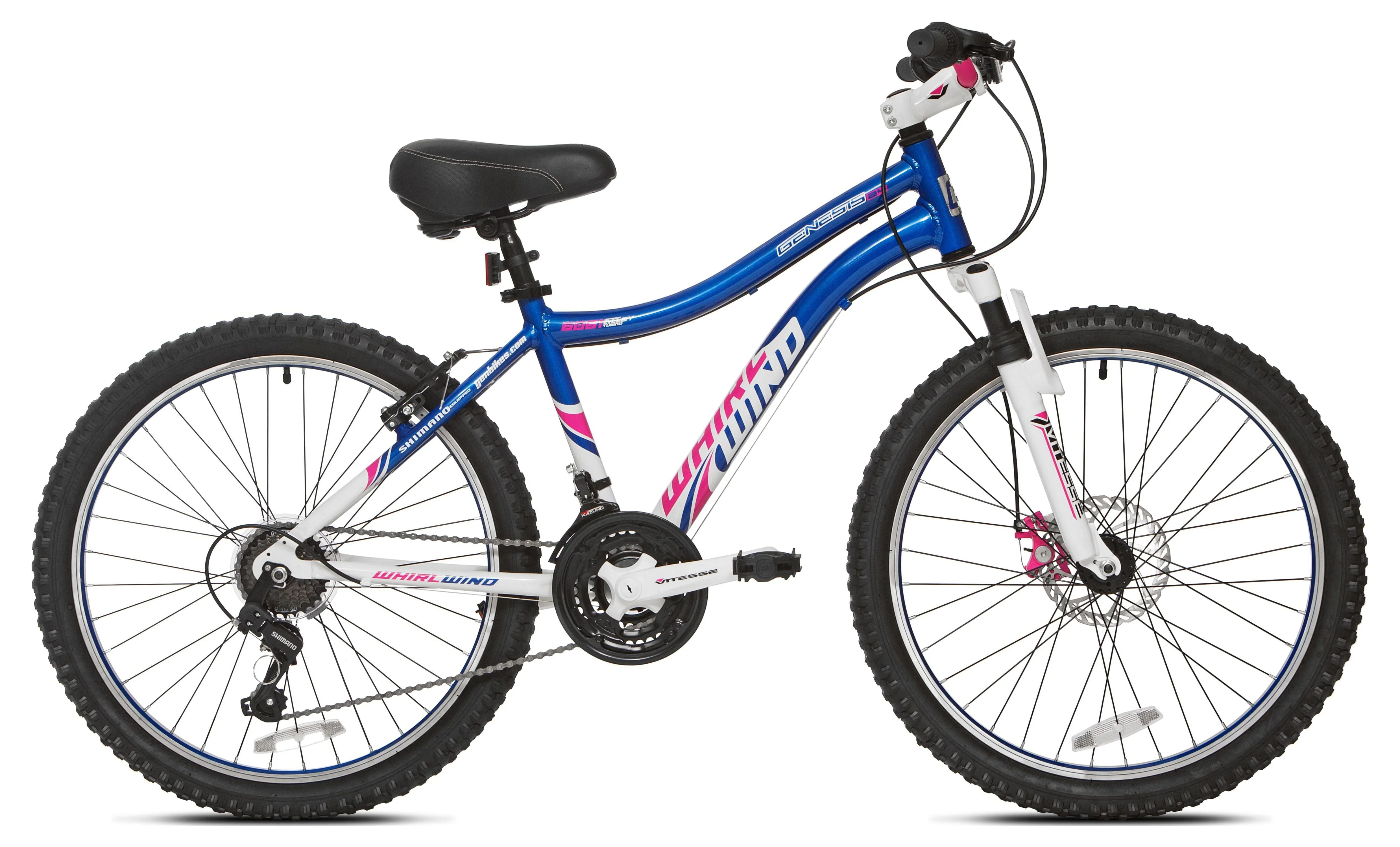 Genesis 24 Whirlwind Girl's Mountain Bike,Tween/Adult, Blue