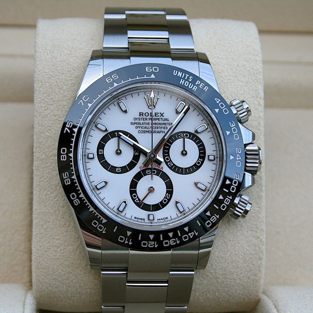 [Super Clone]Rolex Daytona 40mm Stainless Steel Panda Dial  m126500ln-0001