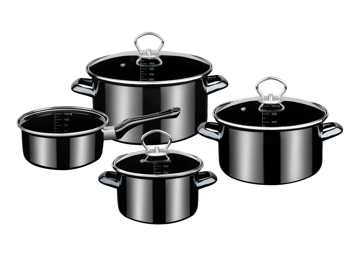 GSW Batterie de cuisine de 7 pices Pour les pros, graduation intrieure