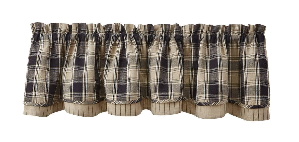 Park Designs Soapstone Lined Layered Valance
