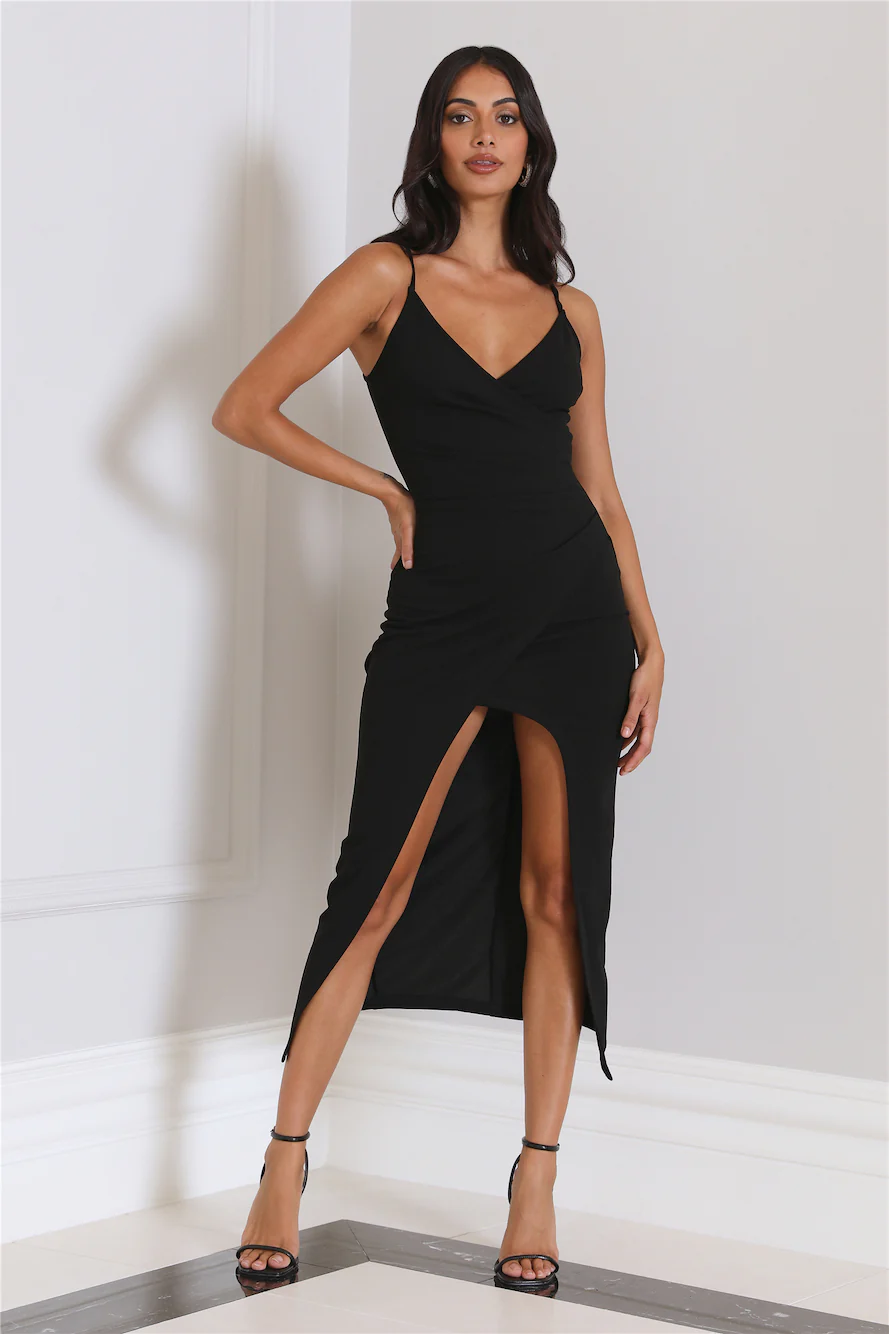 Szn Style Midi Dress Black