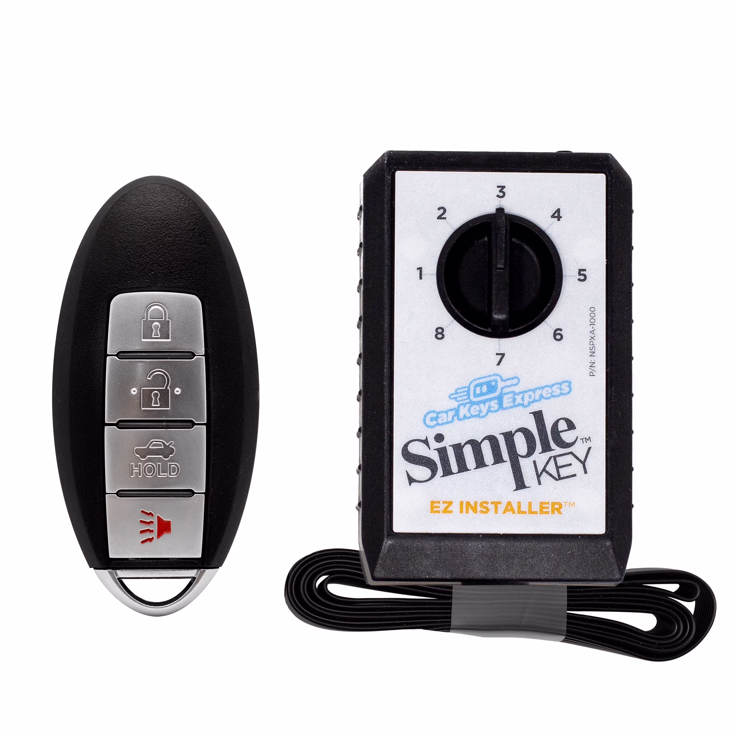 Car Keys Express Nissan Simple Key - 4 Button Smart Key Remote with Trunk Car Key Fob