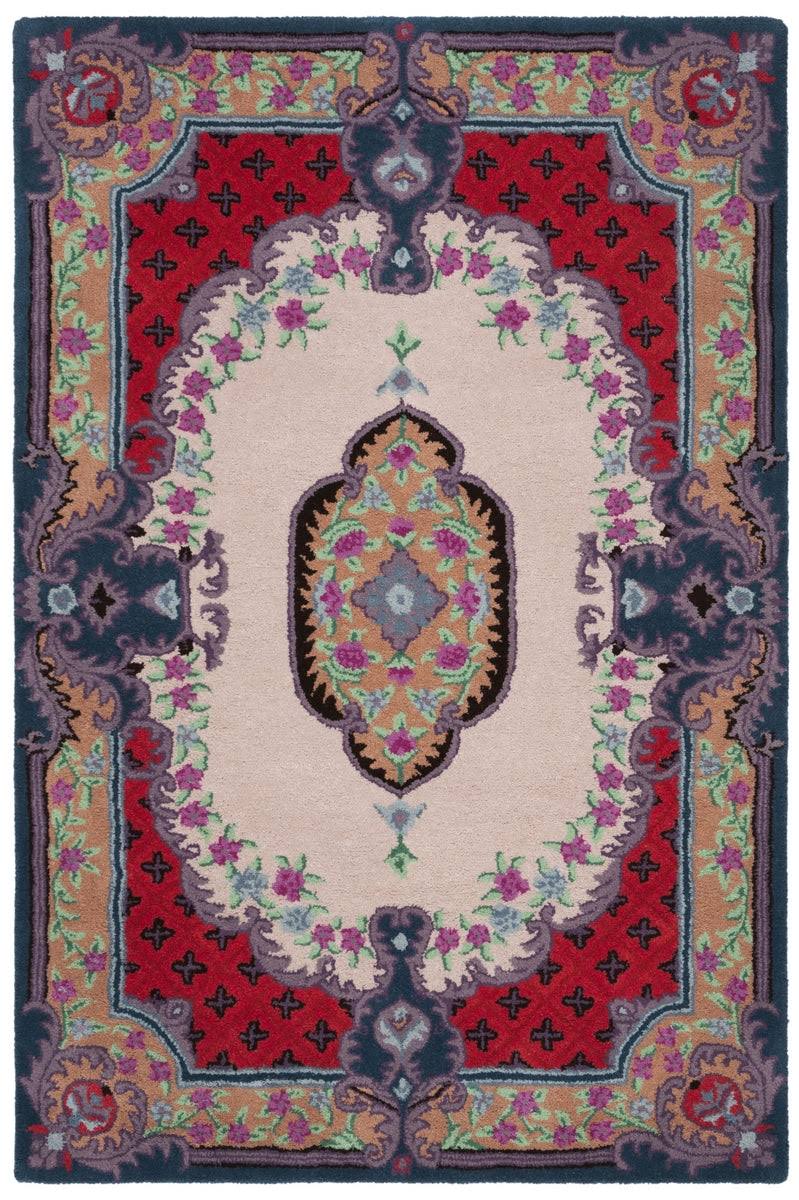 Safavieh Bellagio BLG535A Handmade Ivory / Pink Rug - 6' x 9'
